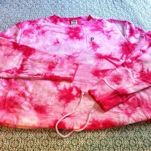 PINK Tie-Dye Women's Terry Top